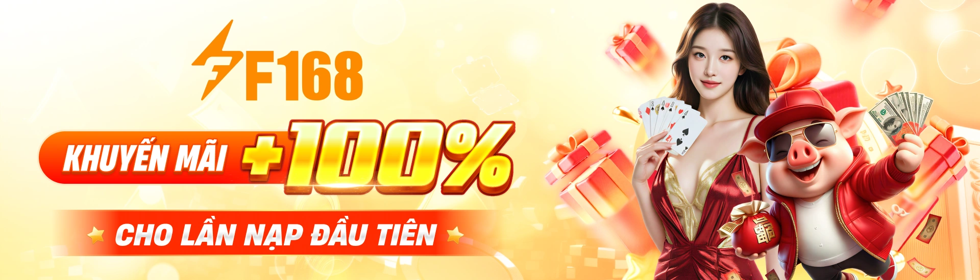 Hình ảnh thương hiệu F168 và cổng giải trí trực tuyến